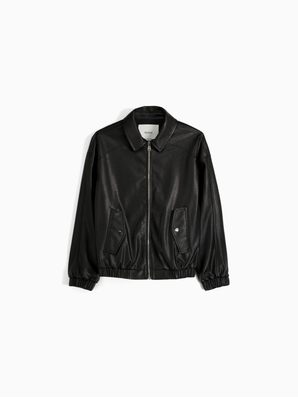 Jacke aus Kunstleder im Dad-Fit