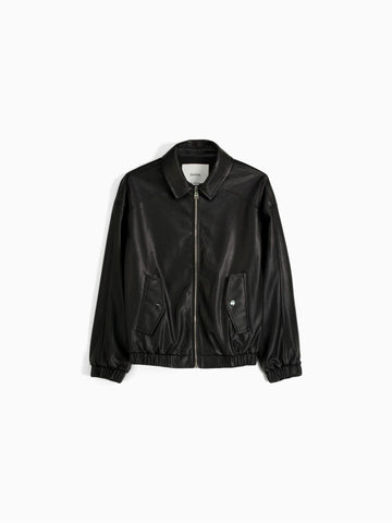Jacke aus Kunstleder im Dad-Fit