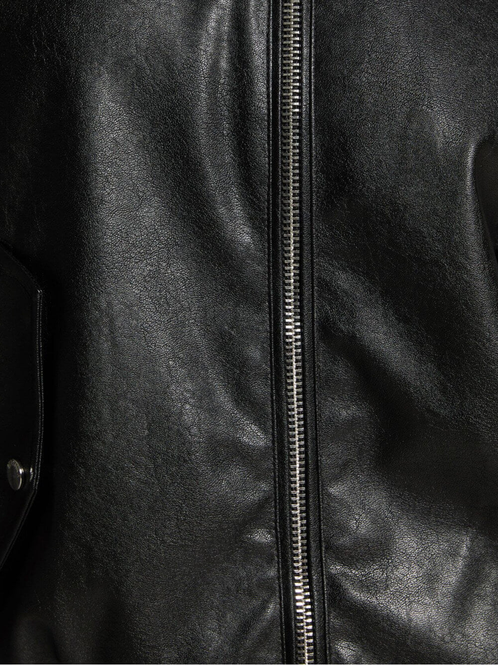 Jacke aus Kunstleder im Dad-Fit