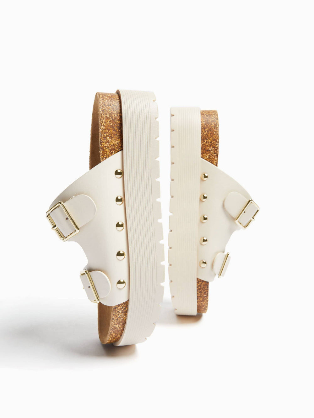 Buckled Plattform Sandalen