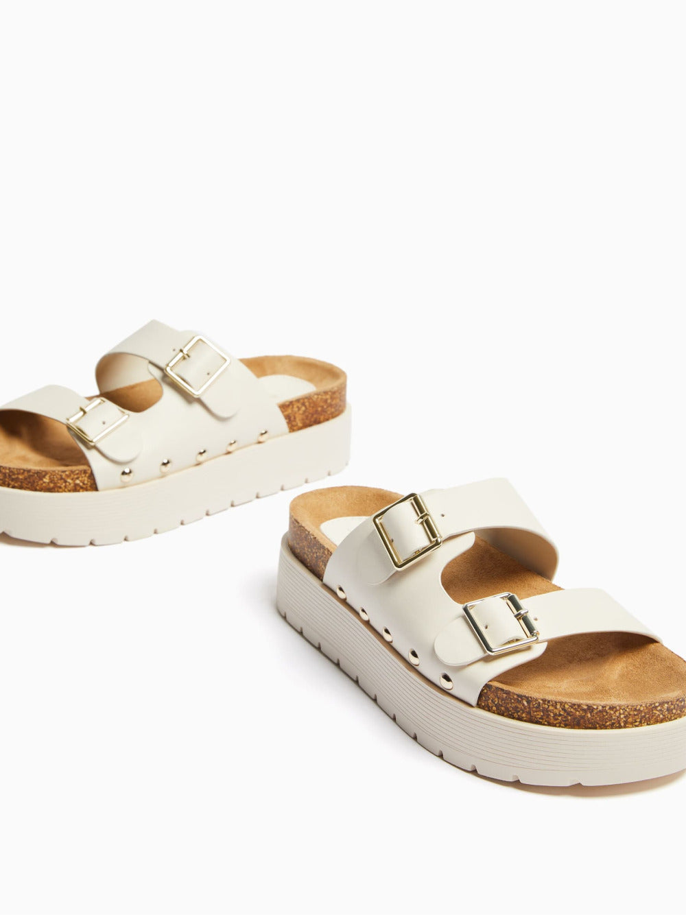Buckled Plattform Sandalen