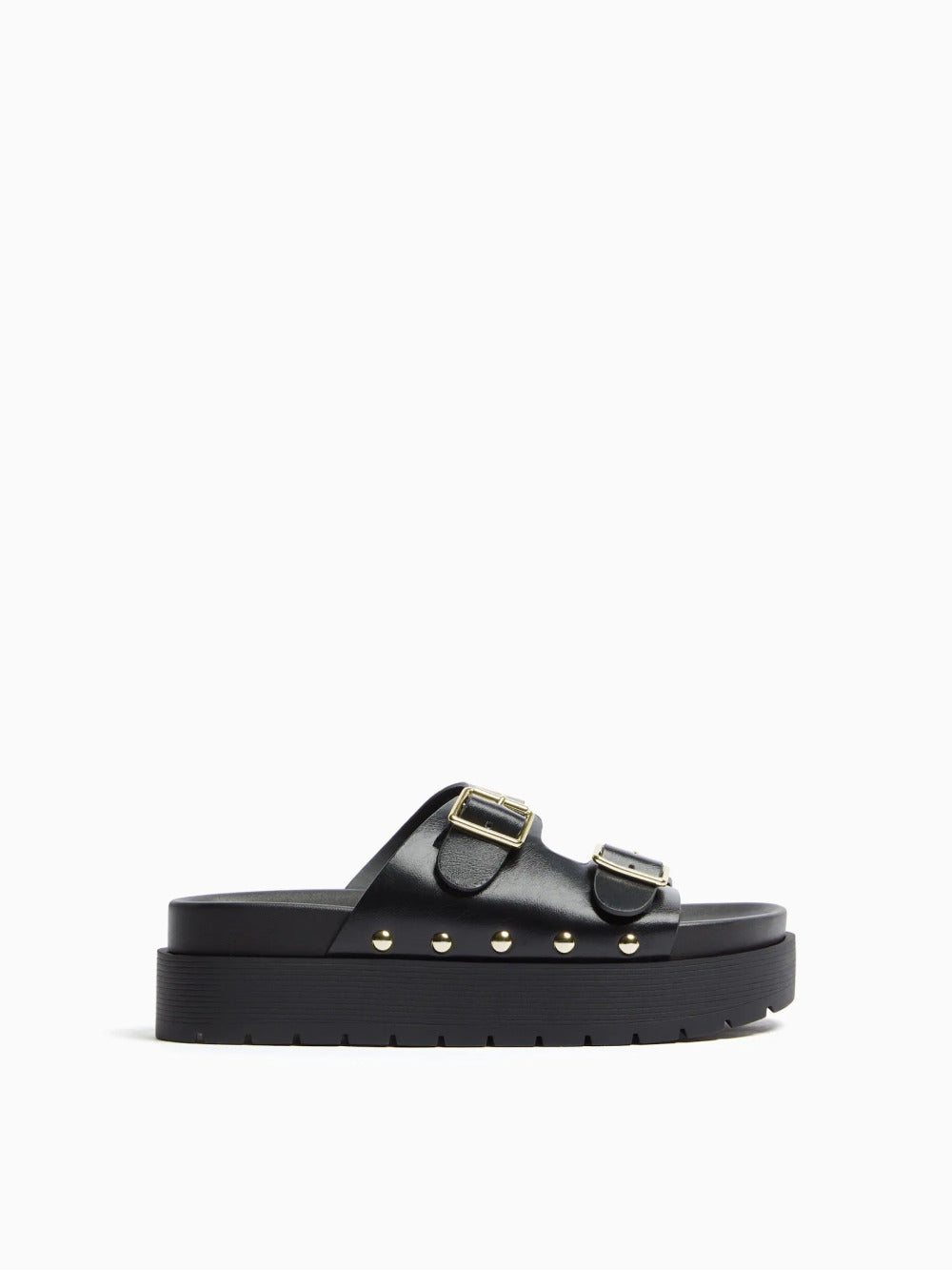 Buckled Plattform Sandalen