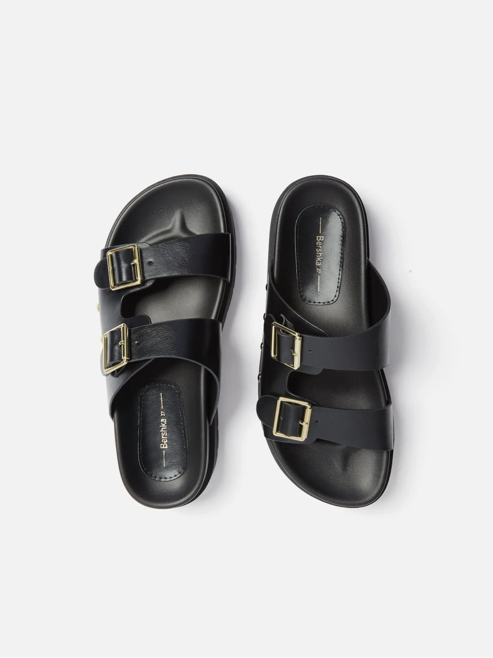 Buckled Plattform Sandalen
