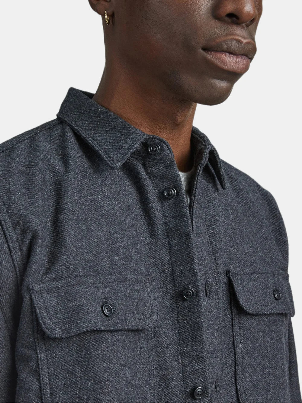 Den heathered overhirt