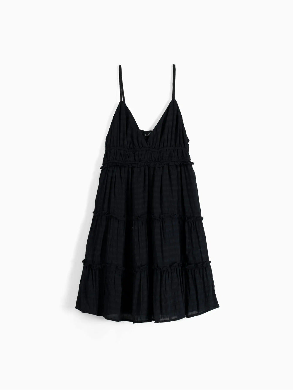 Minikleid mit gerüschten Trägern