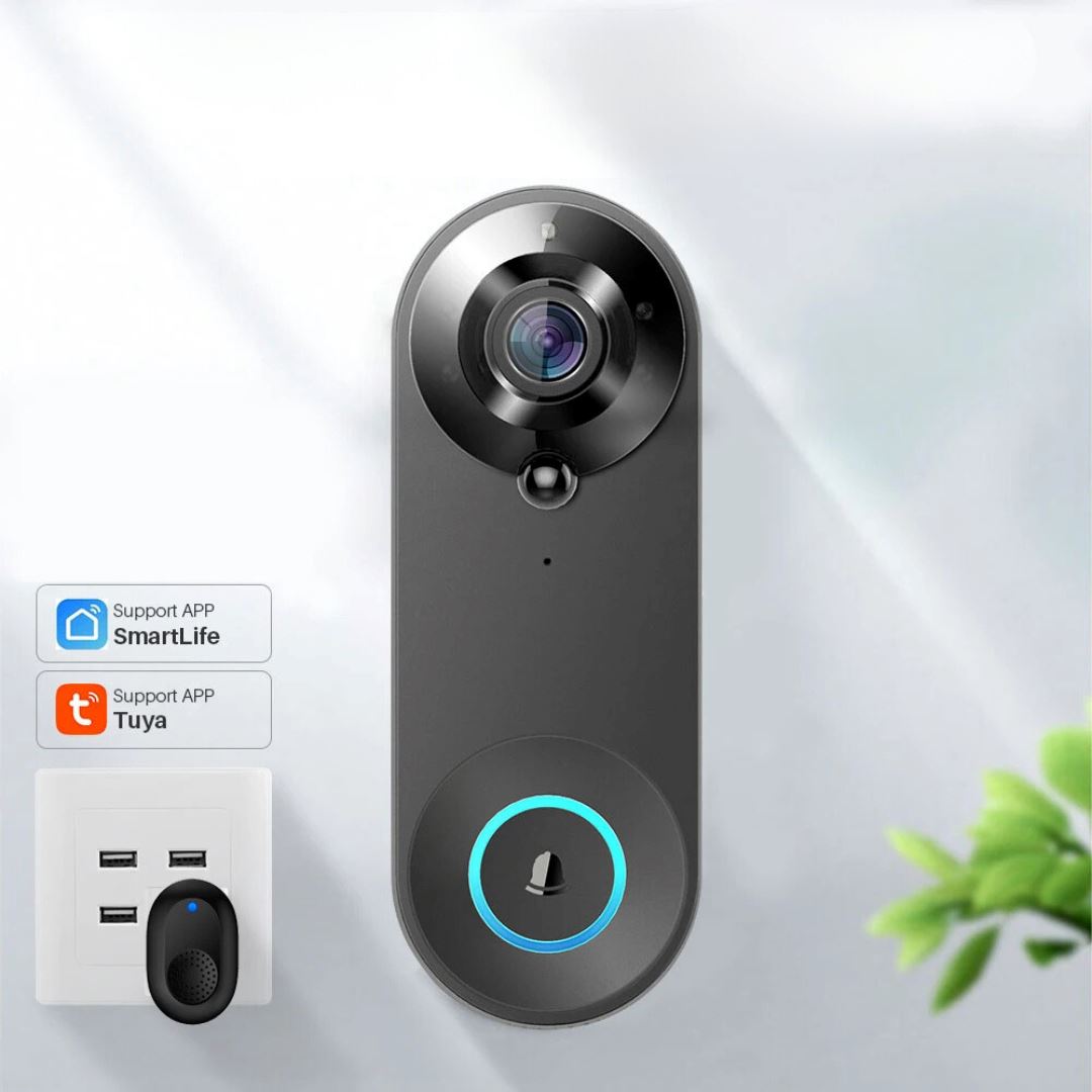 Smart Wi-Fi Doorbell mat der Nuecht Visioun an Intercom