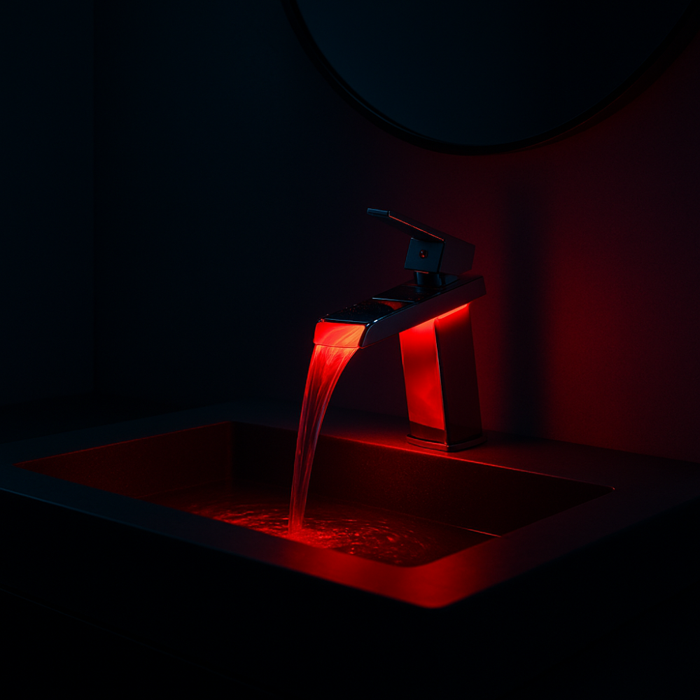 Robinet Cascade LED CHROMER
