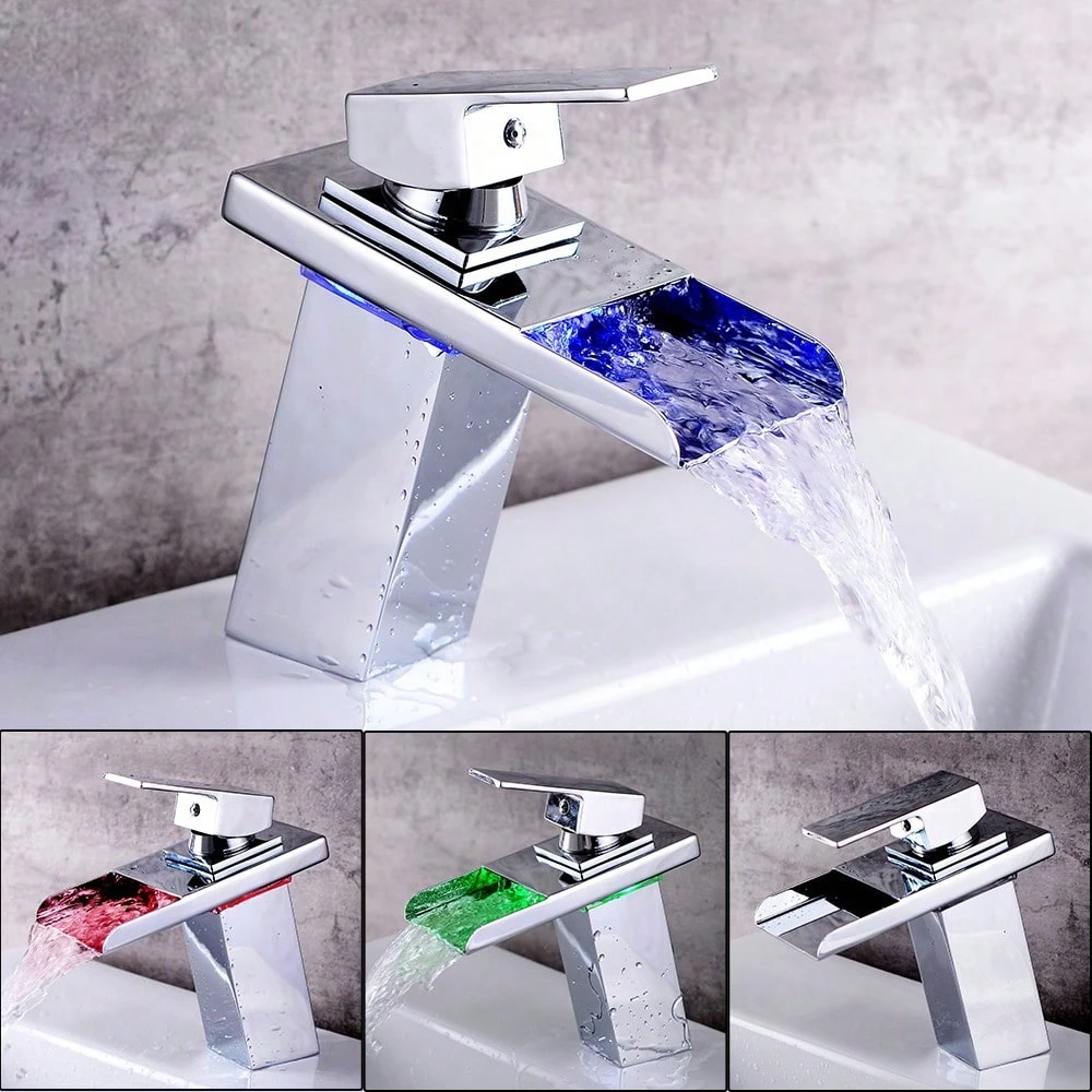 Robinet Cascade LED CHROMER