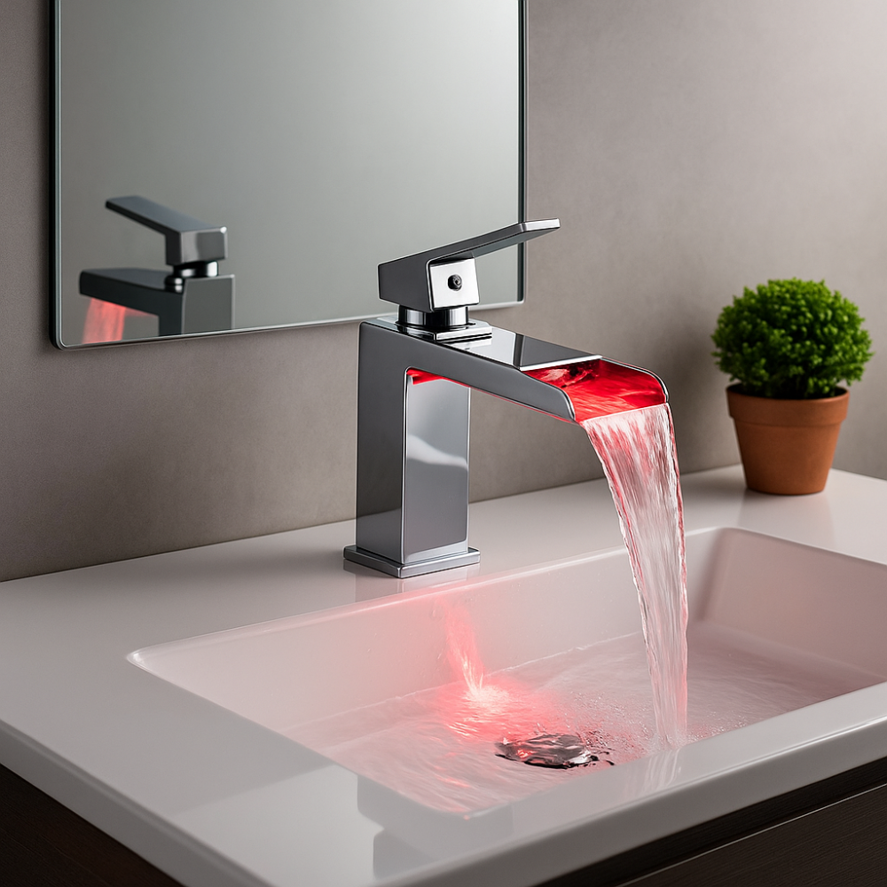 Robinet Cascade LED CHROMER