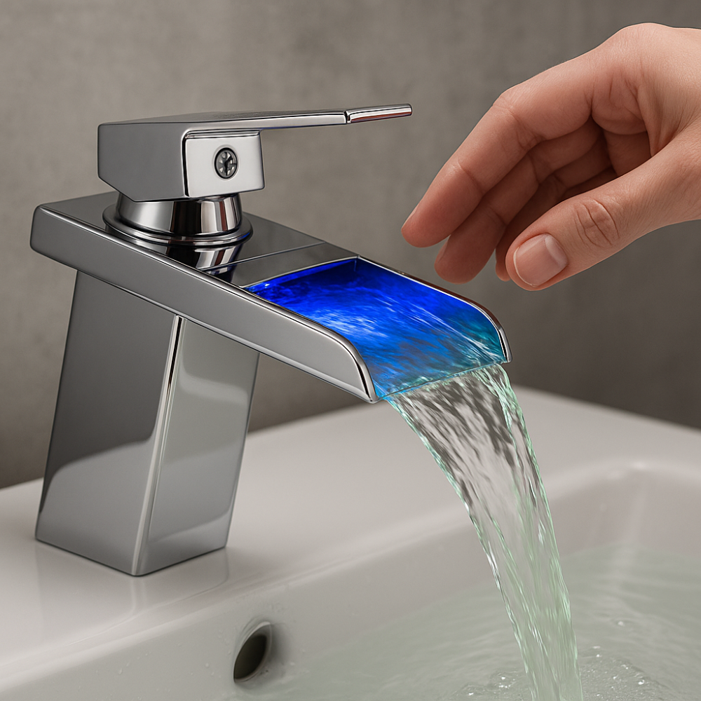 Robinet Cascade LED CHROMER